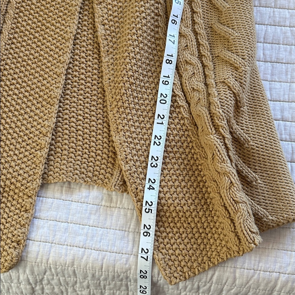 Vintage Jones, New York cable knit cotton two button open front sweater M​ - Picture 11 of 11